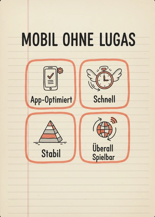 Mobiles Spielen ohne Lugas im Überblick: app-optimiert, schnell, stabil und überall spielbar.