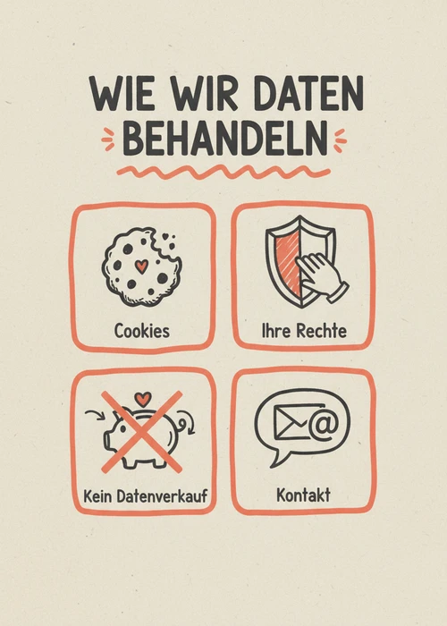 Wie das Casino-ohne-Lugas-Portal Daten behandelt: Cookies, Ihre Rechte, kein Datenverkauf und Kontakt.